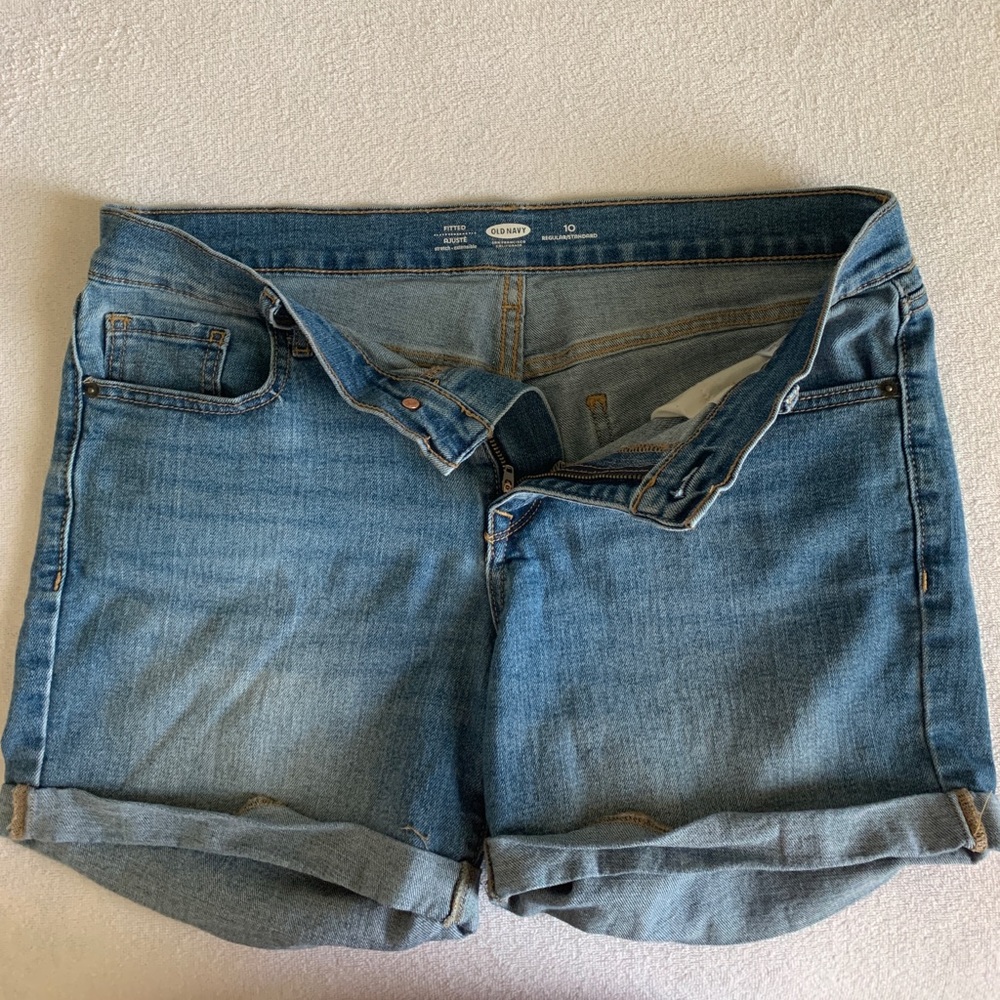 Fitted Denim Shorts, Old Navy